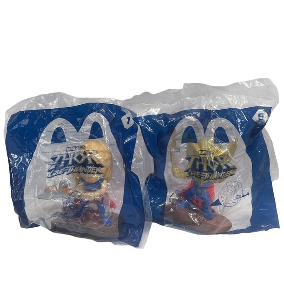McDonald’s 2022  Thor Love and Thunder Movie Happy Meal Toys Thor #1 #5 - Picture 1 of 10